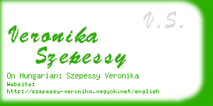 veronika szepessy business card